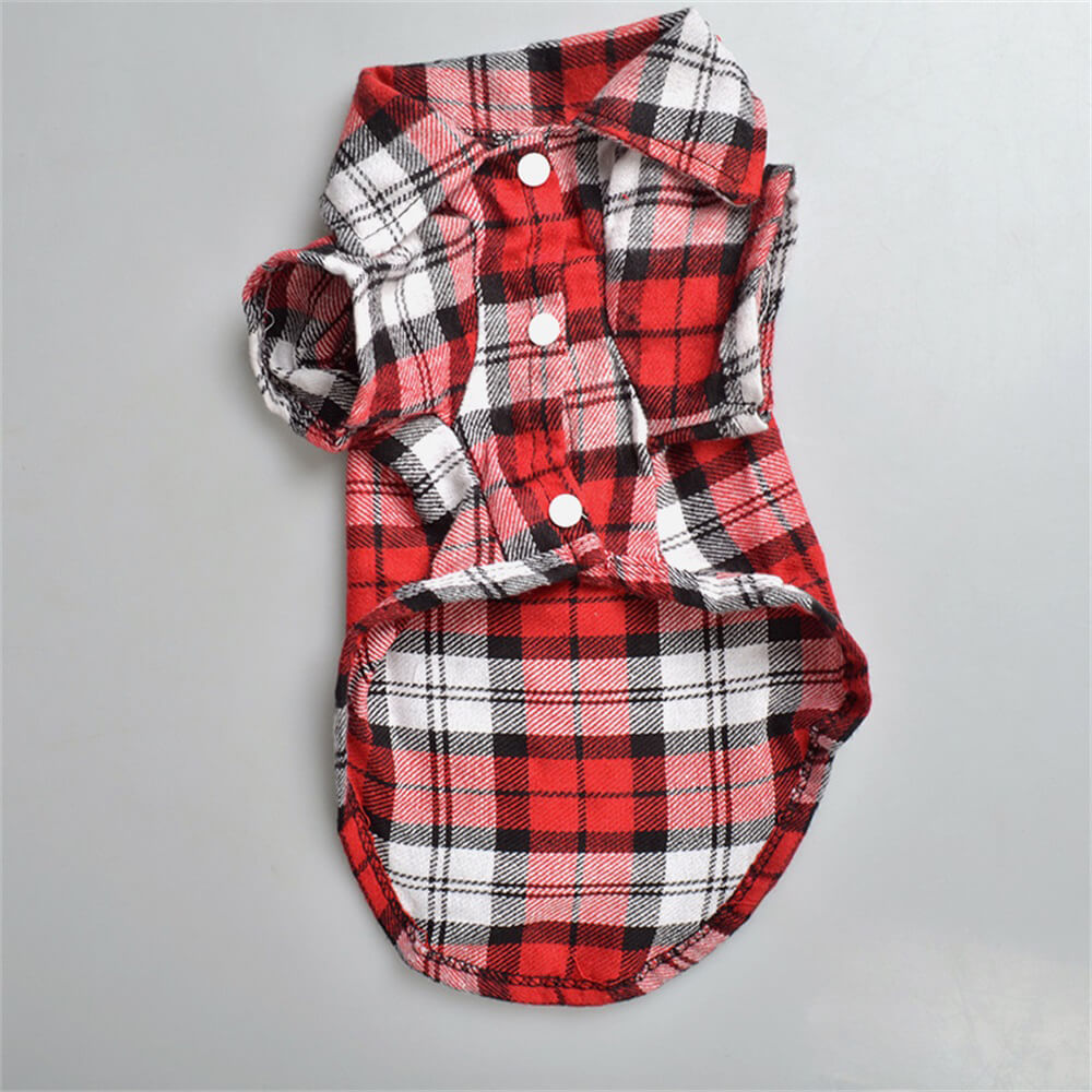 Classic Plaid Dog Shirt - Cozy and Stylish for Every Occasion - Image 2