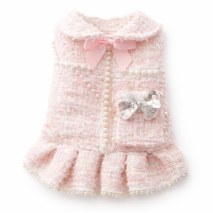Pearl Winter Coat Dog Dress