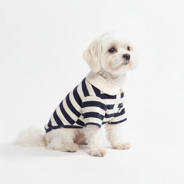 Classic Striped Polo Dog Shirts - Image 2