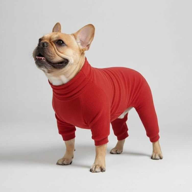 Cozy Fleece Dog Pajamas - Perfect Sleepwear for Large Dogs - Image 3