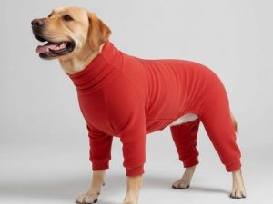 Cozy Fleece Dog Pajamas - Perfect Sleepwear for Large Dogs