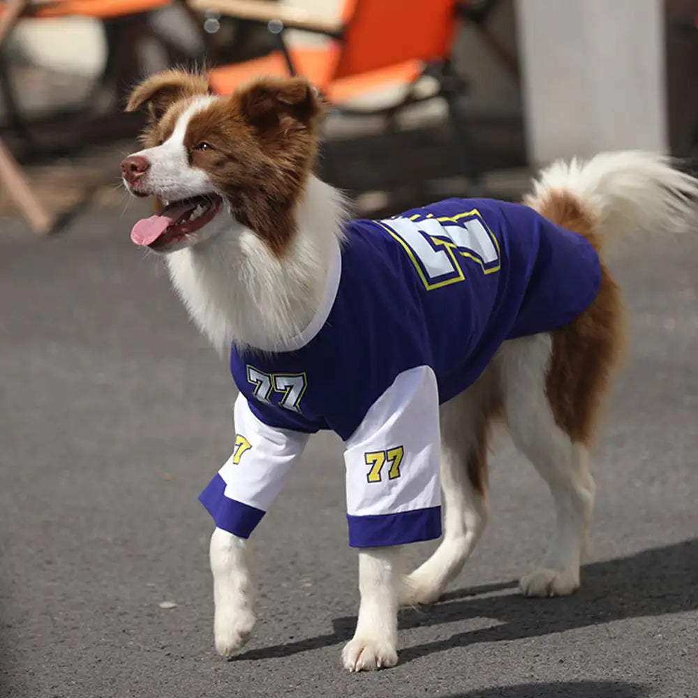 Crew Neck Breathable Washable All Breed Dog T-Shirt - Image 4