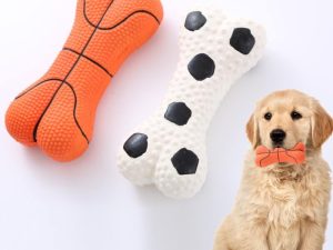 Durable Squeaky Bone Toy Dog Chew Toy