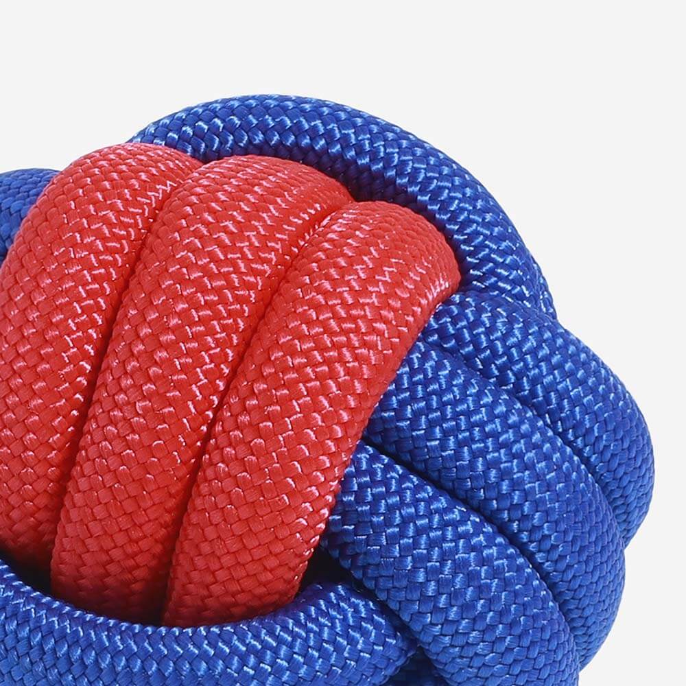 Knots Ball Throwing Dog Toy - Color Clash - Image 3