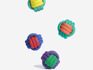Knots Ball Throwing Dog Toy - Color Clash