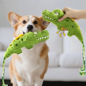Animal Series Plush Squeak Dog Teething Toy