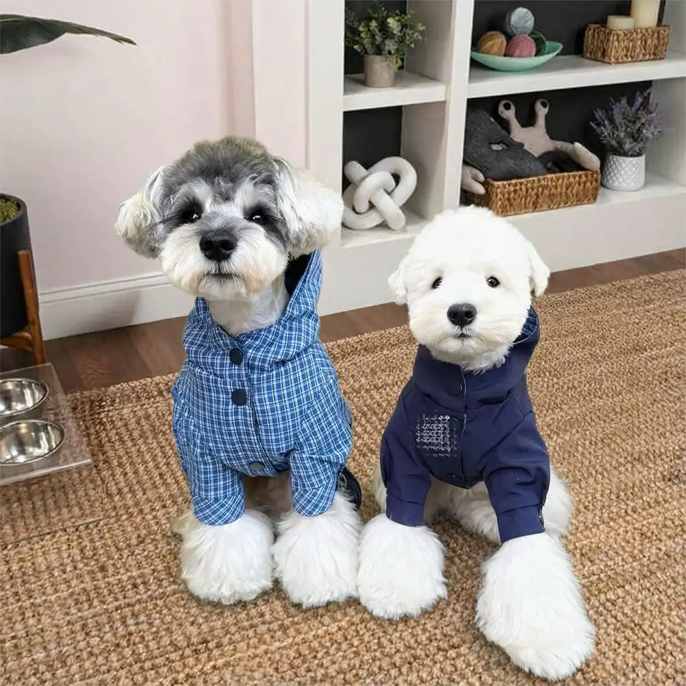 Stylish Dual-Sided Reversible Wear Windproof Outdoor Dog Jacket - Image 4