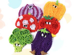 Vegetable Series Food Hiding Dog Mat Interactive Snuffle Mat