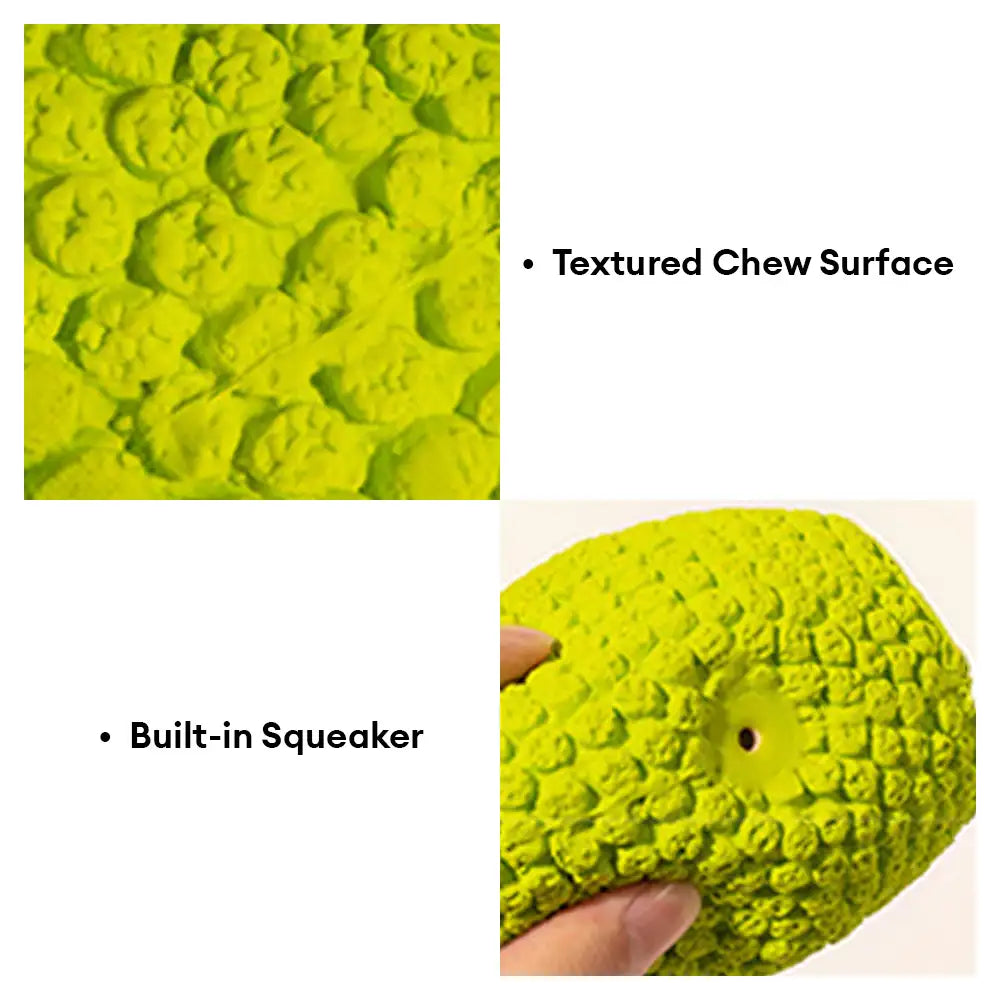 Rugby Dog Chew Toy with Squeaky - Image 4