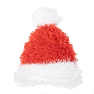 Santa Hat - Handmade Squeaky Dog Toy
