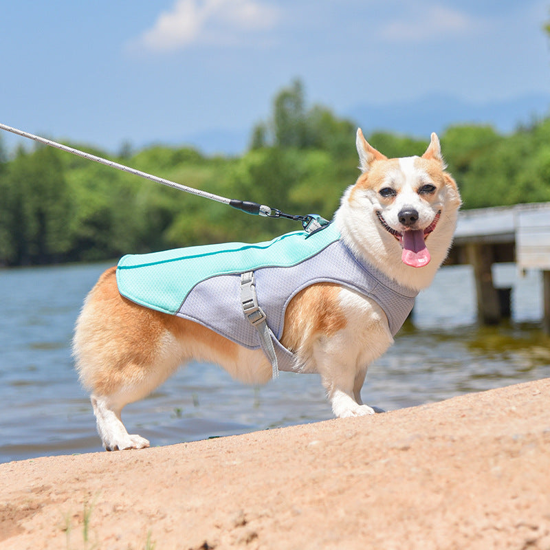 Breathable Vest For Sunstroke Prevention Water-soakable Dog Cooling Vest - Image 3