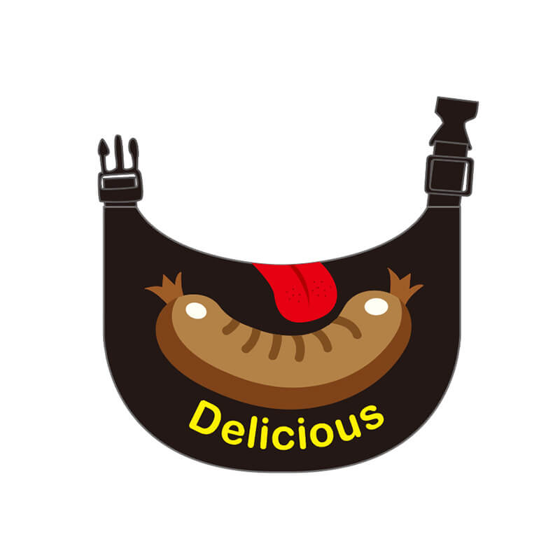 Pet Neckerchief Waterproof Cool Dog Accessories Drool Bib-Sausage - Image 2