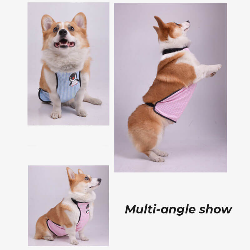 Waterproof Plaid Pet Slobber Bib Dog Belly Cover - Image 3
