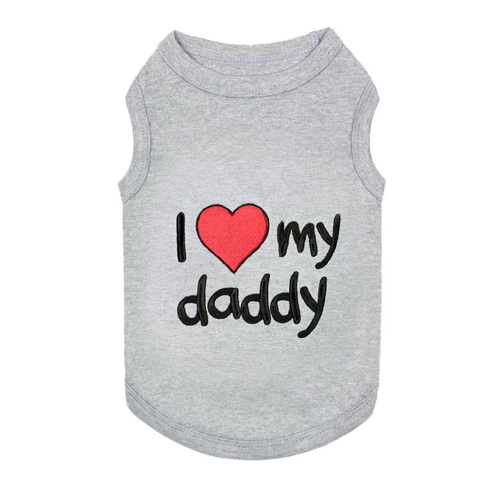 I Love My Daddy Dog Tee